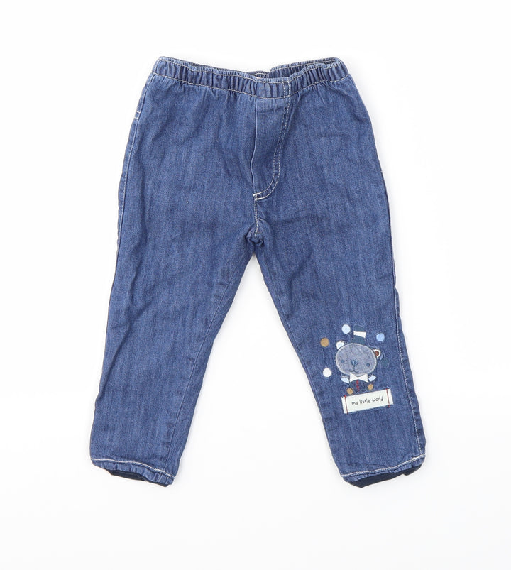 ST BENARD Baby Blue Capri Jeans Size 6-9 Months