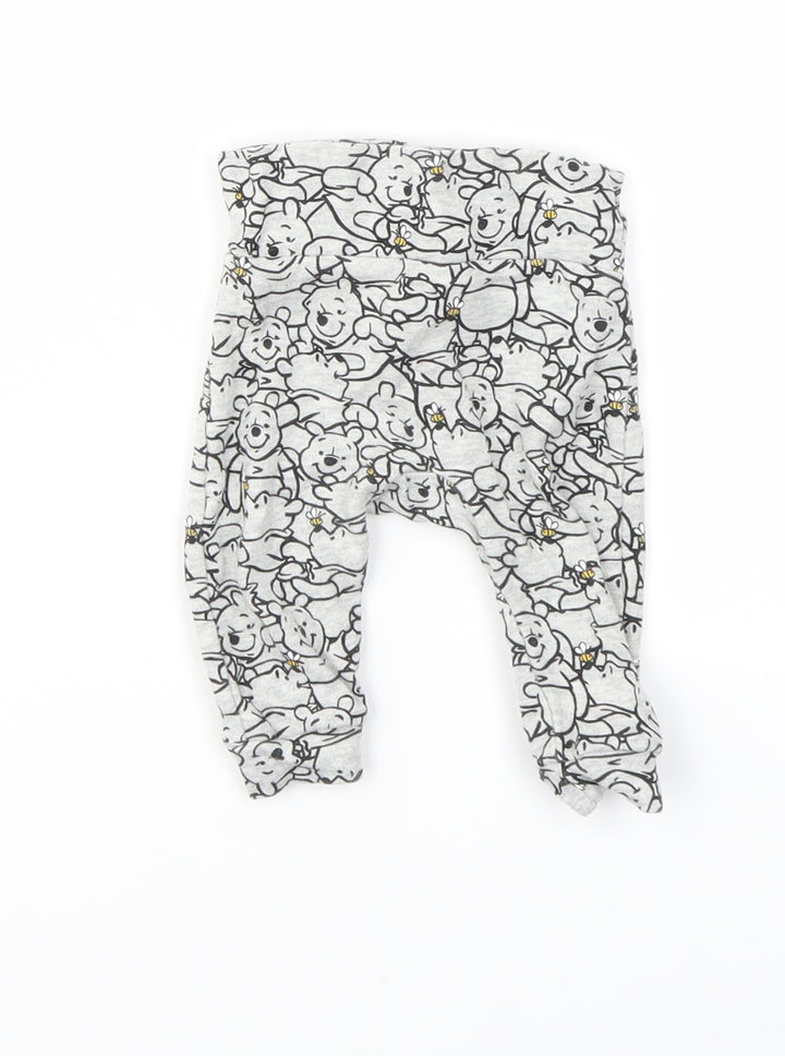 Preworn Baby Grey Animal Print  Capri Leggings Size 3-6 Months