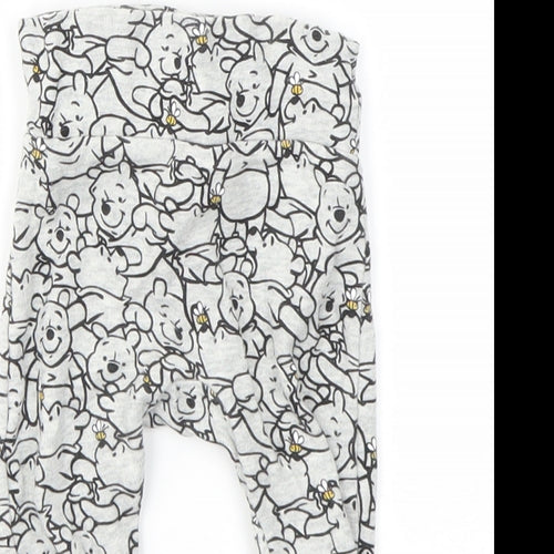 Preworn Baby Grey Animal Print  Capri Leggings Size 3-6 Months