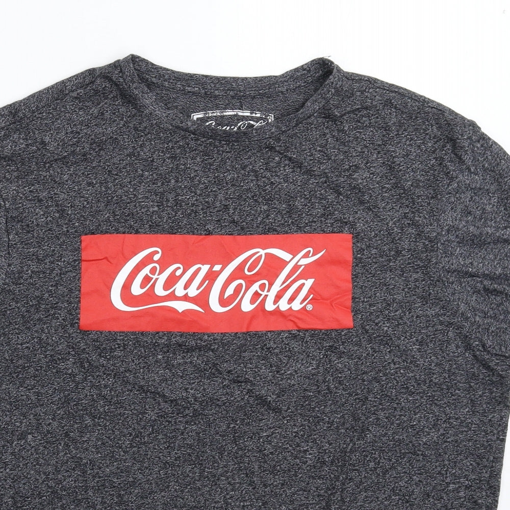 Coca-Cola Mens Grey    T-Shirt Size L