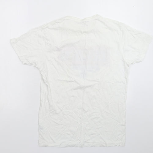 Primark Mens White    T-Shirt Size M