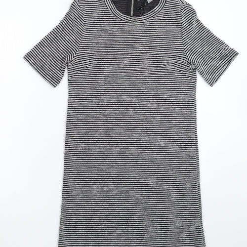 Divided Womens Grey Striped  Mini  Size 12