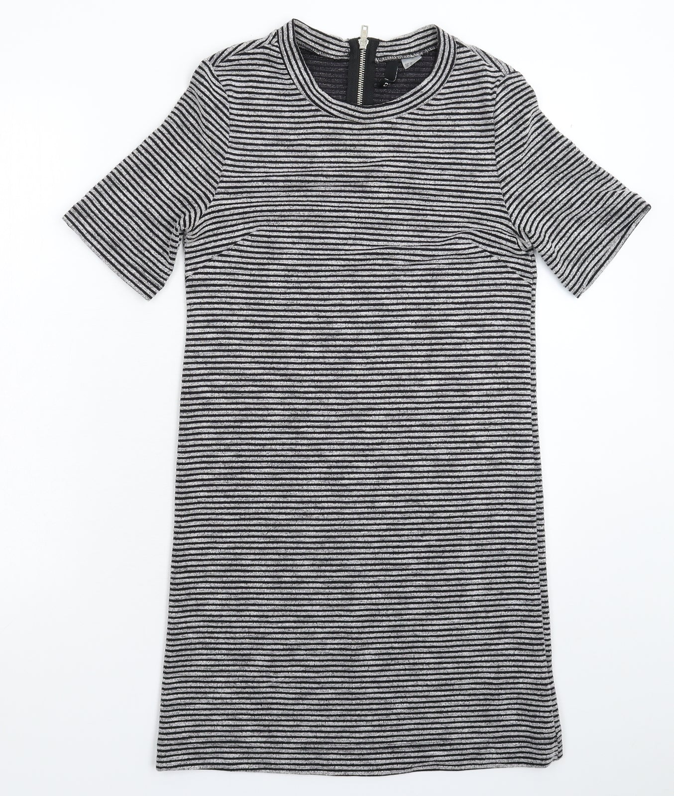 Divided Womens Grey Striped  Mini  Size 12