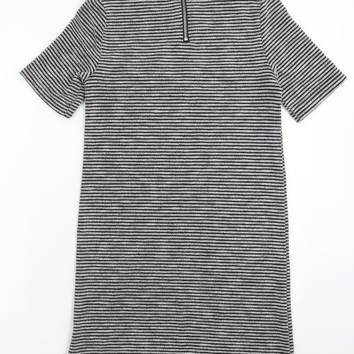 Divided Womens Grey Striped  Mini  Size 12