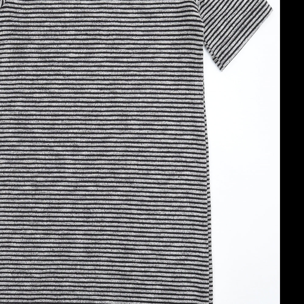 Divided Womens Grey Striped  Mini  Size 12
