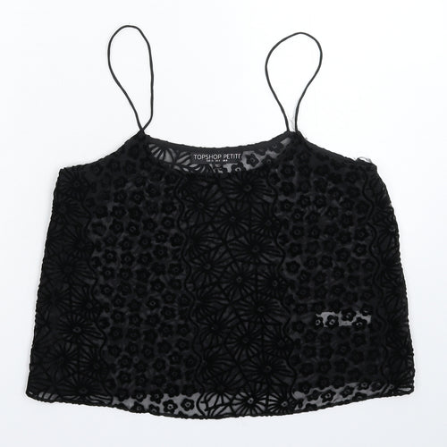 Topshop Womens Black   Basic Tank Size 8