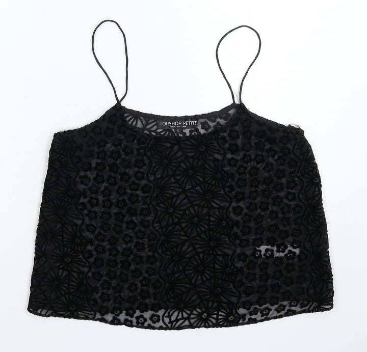 Topshop Womens Black   Basic Tank Size 8