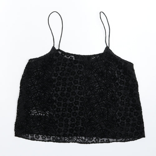 Topshop Womens Black   Basic Tank Size 8