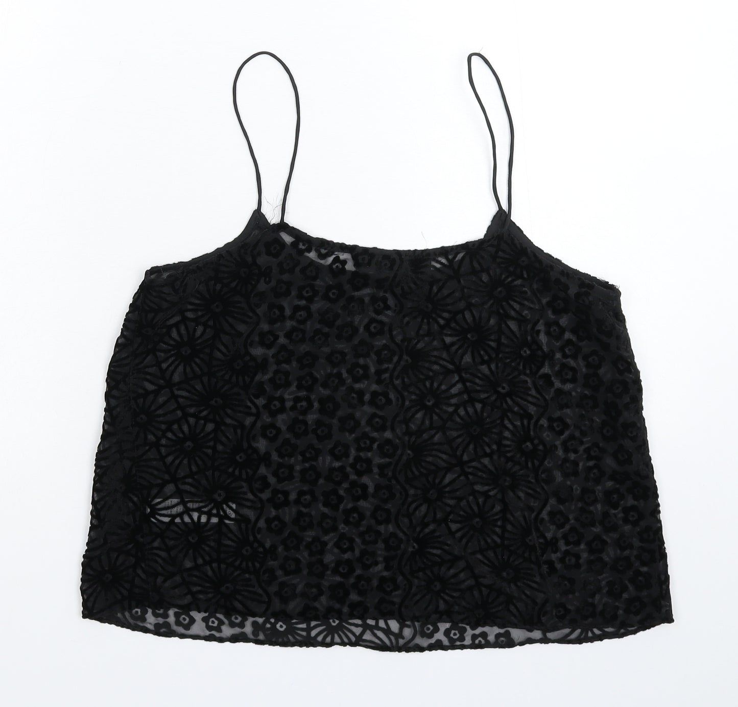 Topshop Womens Black   Basic Tank Size 8