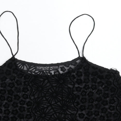 Topshop Womens Black   Basic Tank Size 8