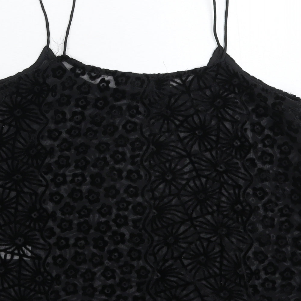 Topshop Womens Black   Basic Tank Size 8