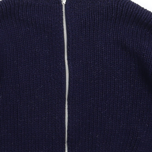 Topshop Womens Blue  Knit Pullover Jumper Size 8