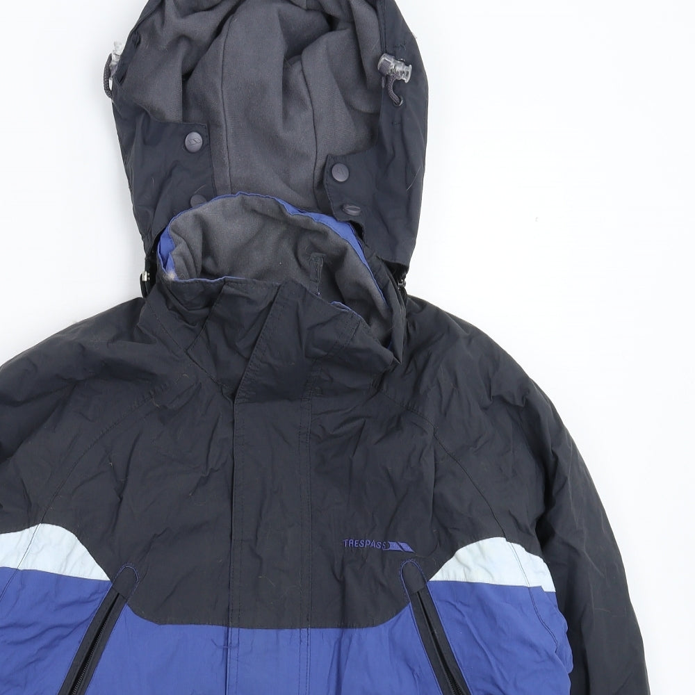 Trespass Boys Blue   Rain Coat Coat Size 15-16 Years
