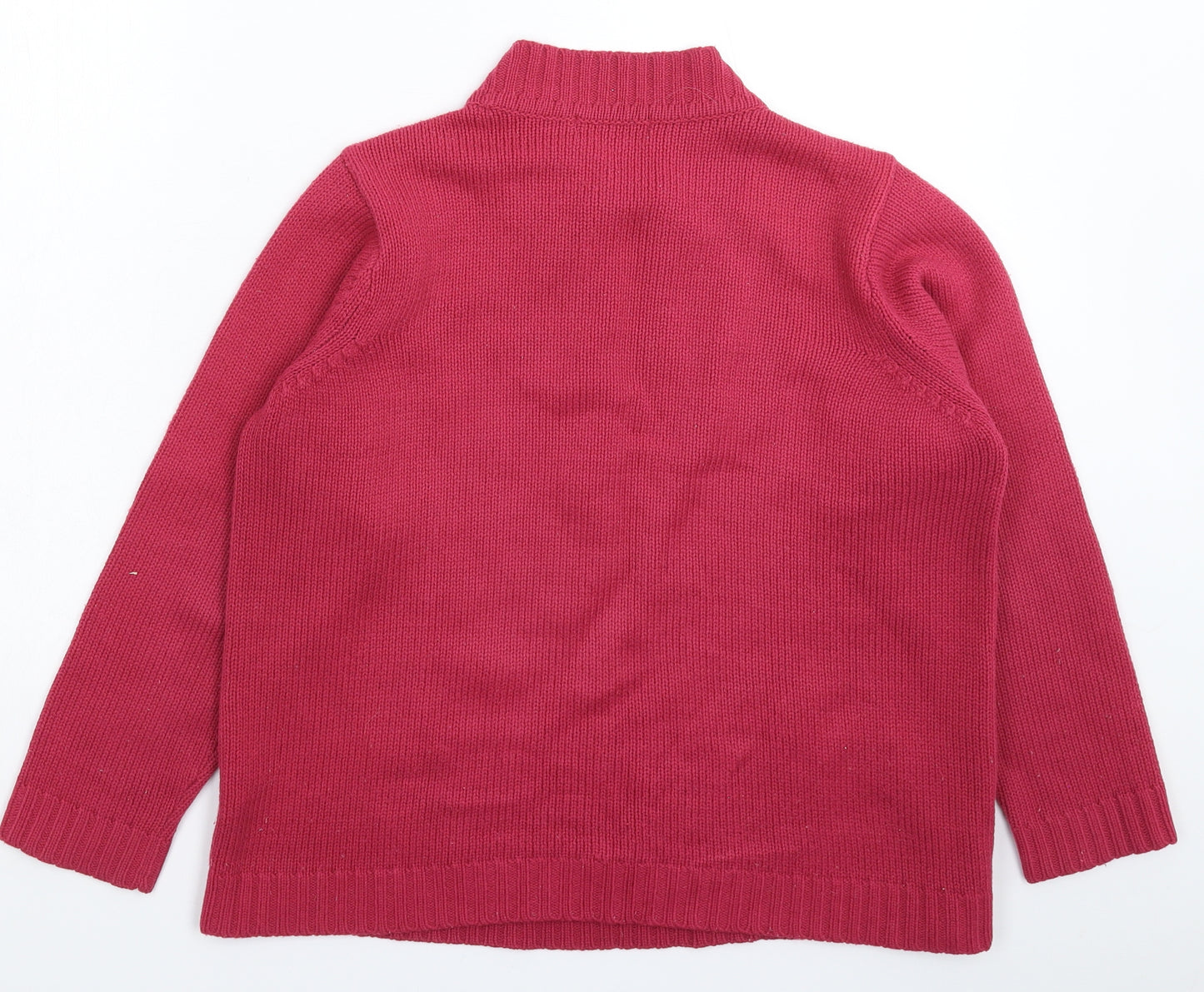 BM Womens Pink  Knit Pullover Jumper Size M