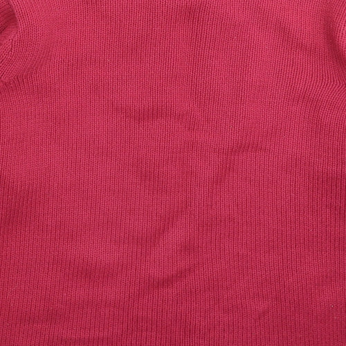 BM Womens Pink  Knit Pullover Jumper Size M