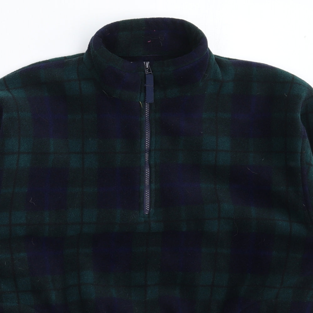 Country Trader Mens Multicoloured Check Fleece Jacket  Size M