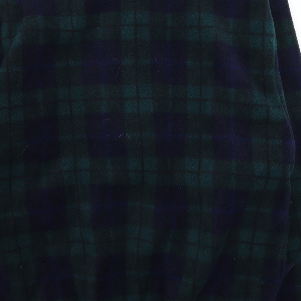 Country Trader Mens Multicoloured Check Fleece Jacket  Size M