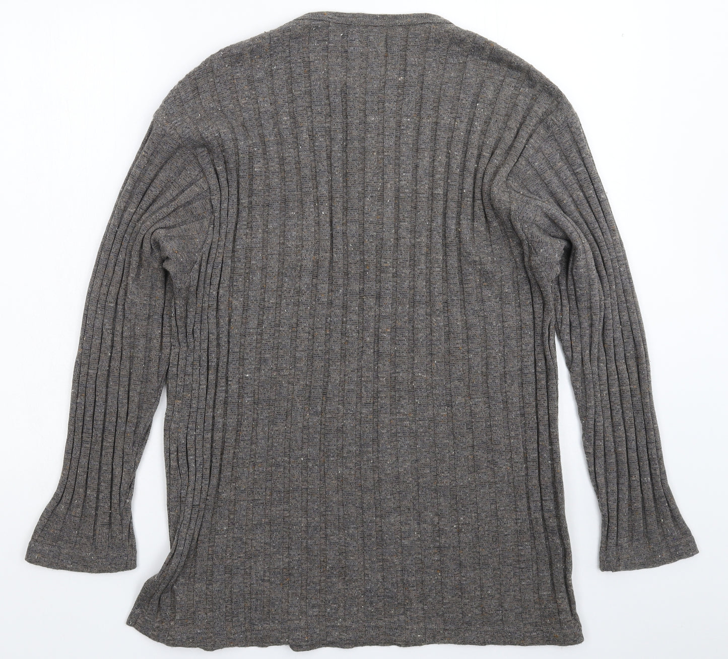 Mattox Mens Grey  Knit Pullover Jumper Size L
