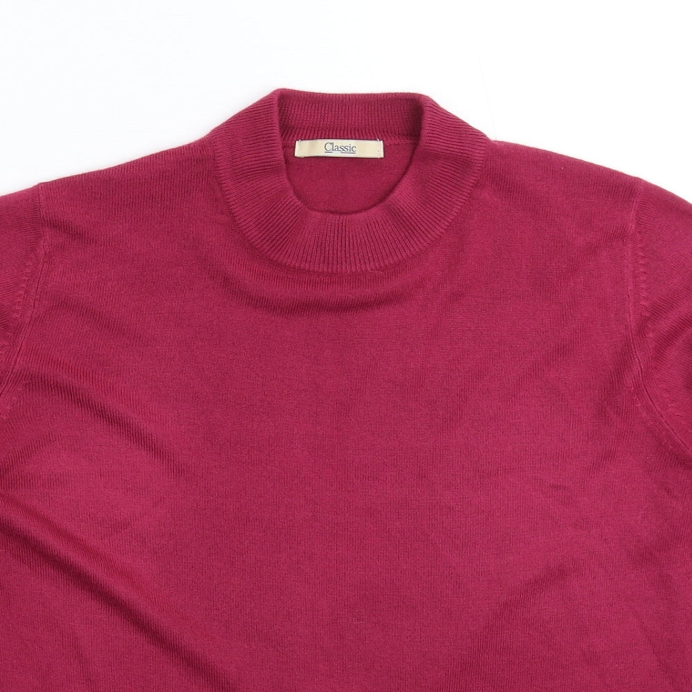 Marks and Spencer Womens Pink  Knit Pullover Jumper Size 16