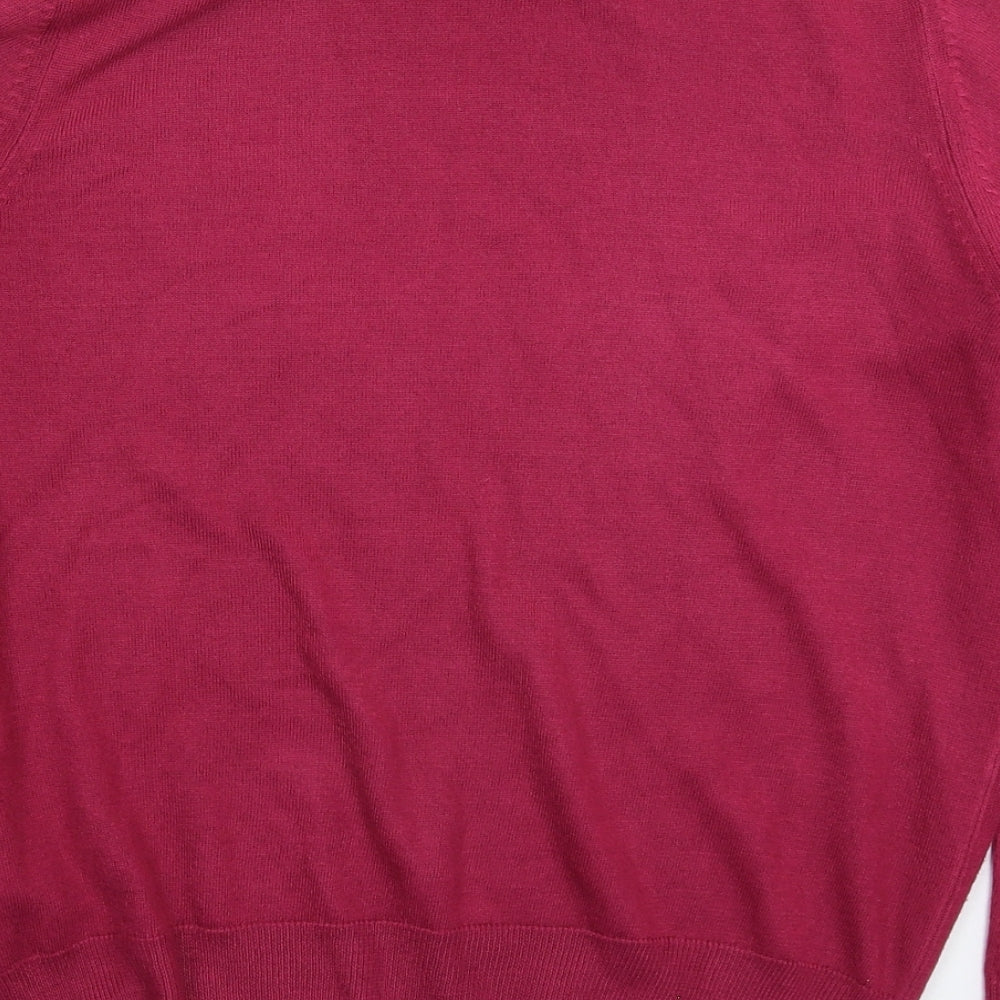 Marks and Spencer Womens Pink  Knit Pullover Jumper Size 16