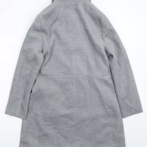JustFab Womens Grey   Pea Coat Coat Size XL