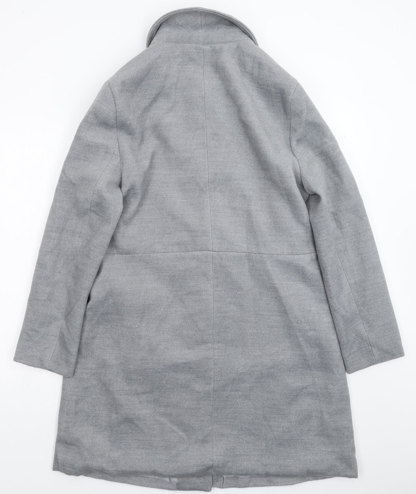 JustFab Womens Grey   Pea Coat Coat Size XL