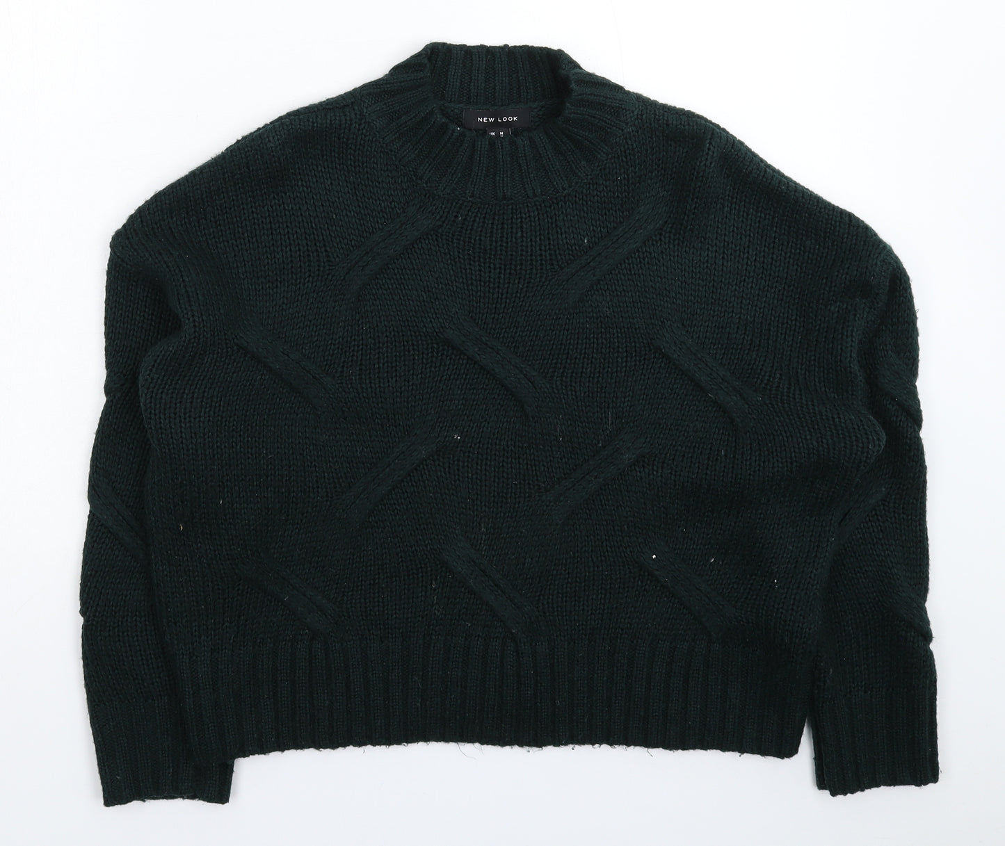 New Look Womens Green  Knit Pullover Jumper Size M