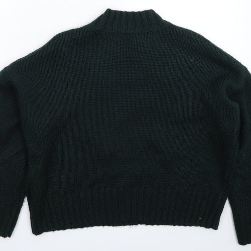 New Look Womens Green  Knit Pullover Jumper Size M