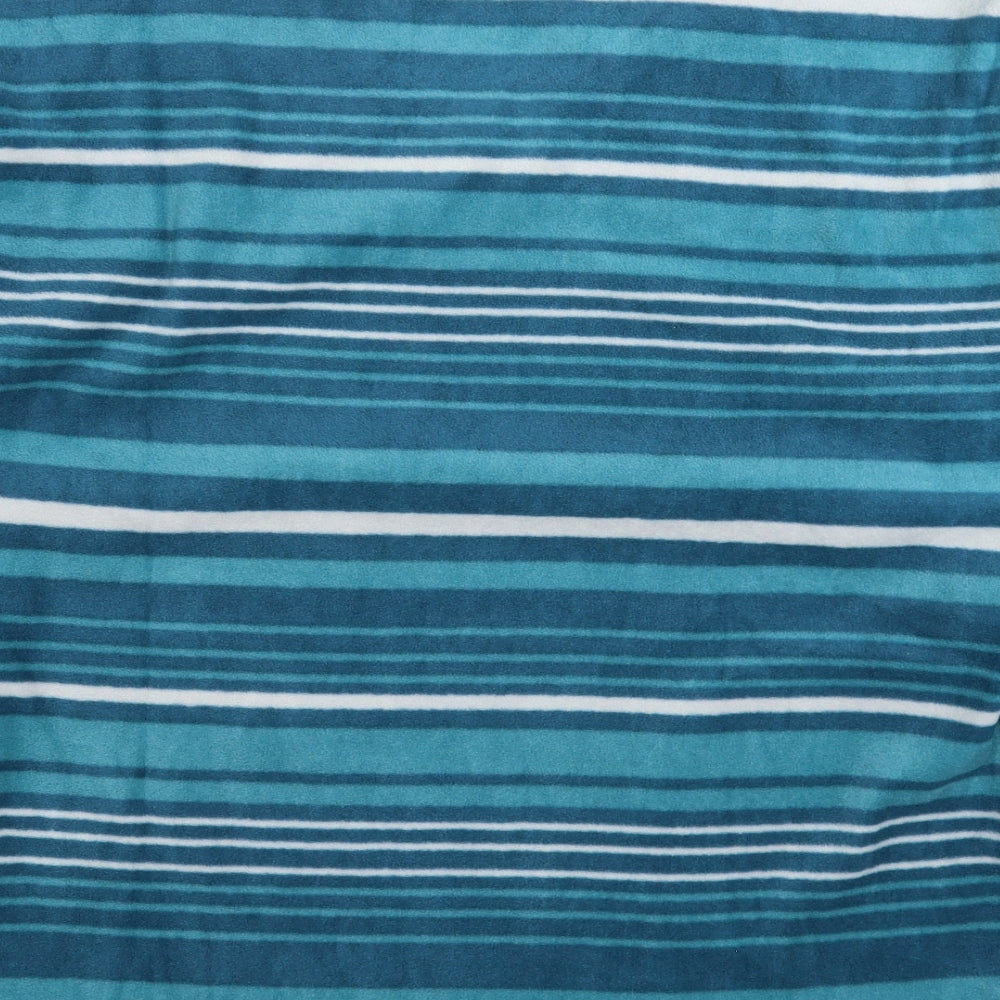 Atlas Mens Multicoloured Striped Fleece  Pyjama Top Size 4XL