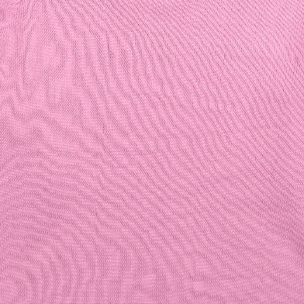 Pure & Natural Womens Pink  Knit Pullover Jumper Size XL