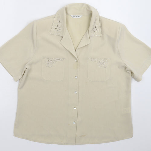Berkertex Womens Grey   Basic Button-Up Size 16