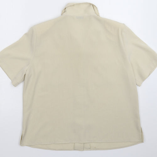 Berkertex Womens Grey   Basic Button-Up Size 16