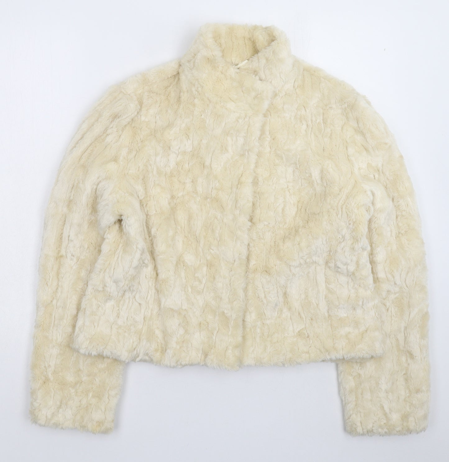 Furnatic Womens White   Jacket  Size 16  - Faux Fur