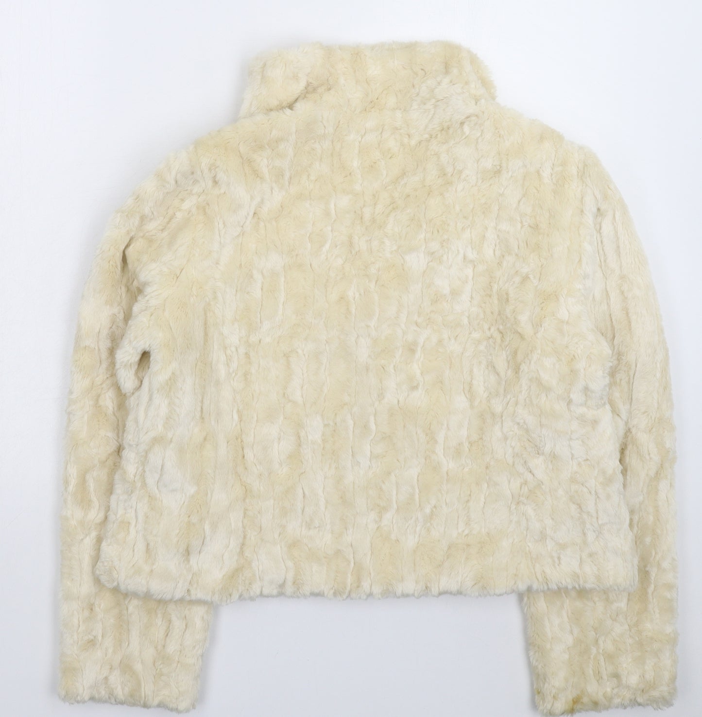 Furnatic Womens White   Jacket  Size 16  - Faux Fur