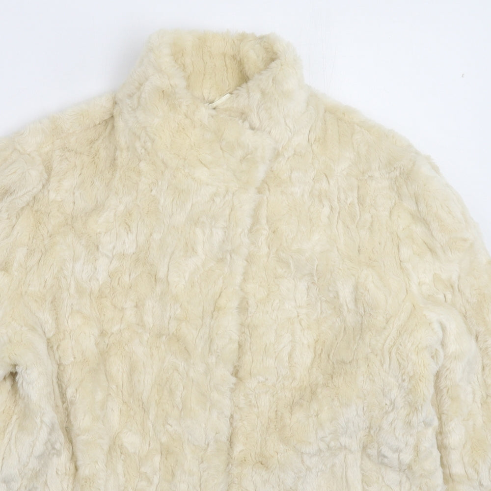 Furnatic Womens White   Jacket  Size 16  - Faux Fur
