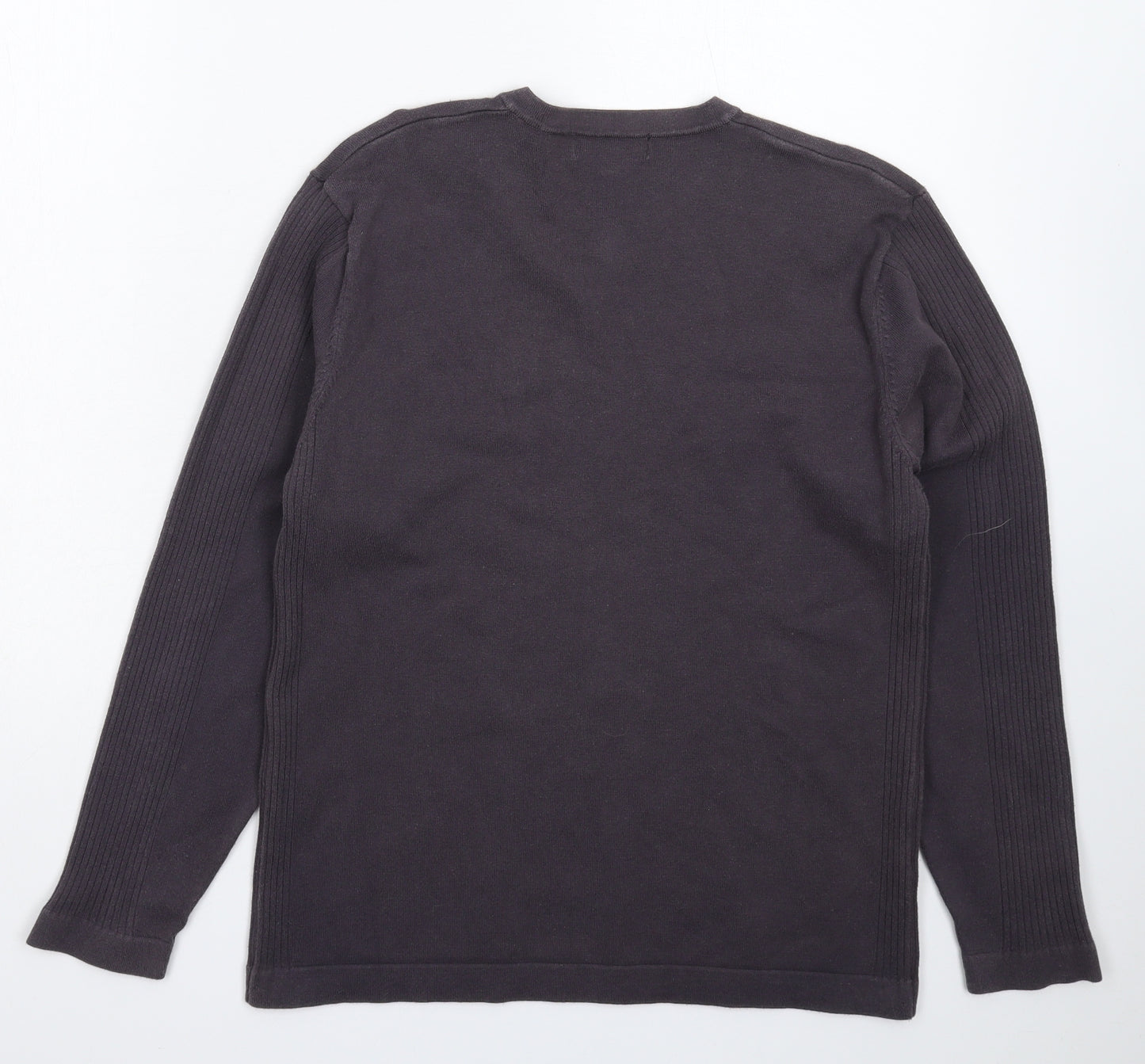 George Mens Grey  Knit Pullover Jumper Size S