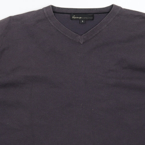 George Mens Grey  Knit Pullover Jumper Size S