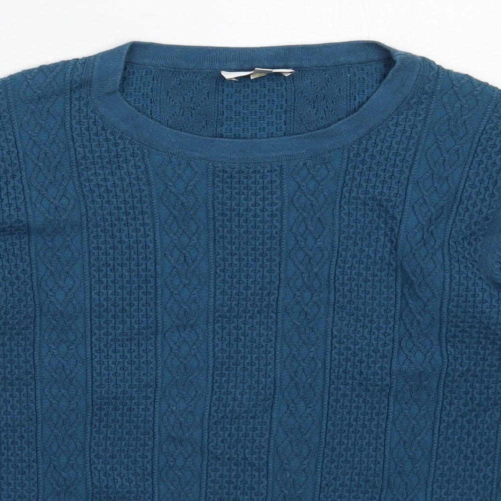 Country Casuals Womens Blue  Knit Pullover Jumper Size M
