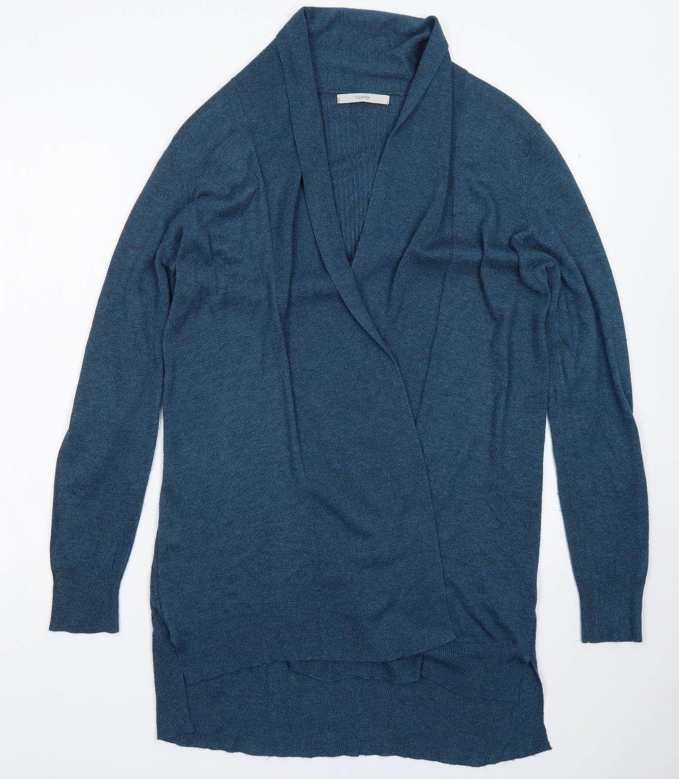 George Womens Blue  Knit Cardigan Jumper Size L