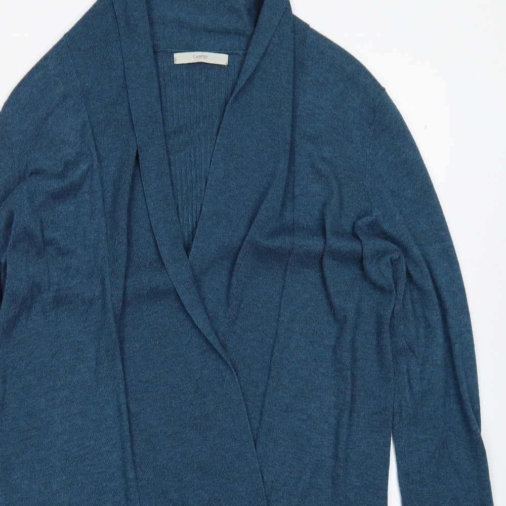 George Womens Blue  Knit Cardigan Jumper Size L