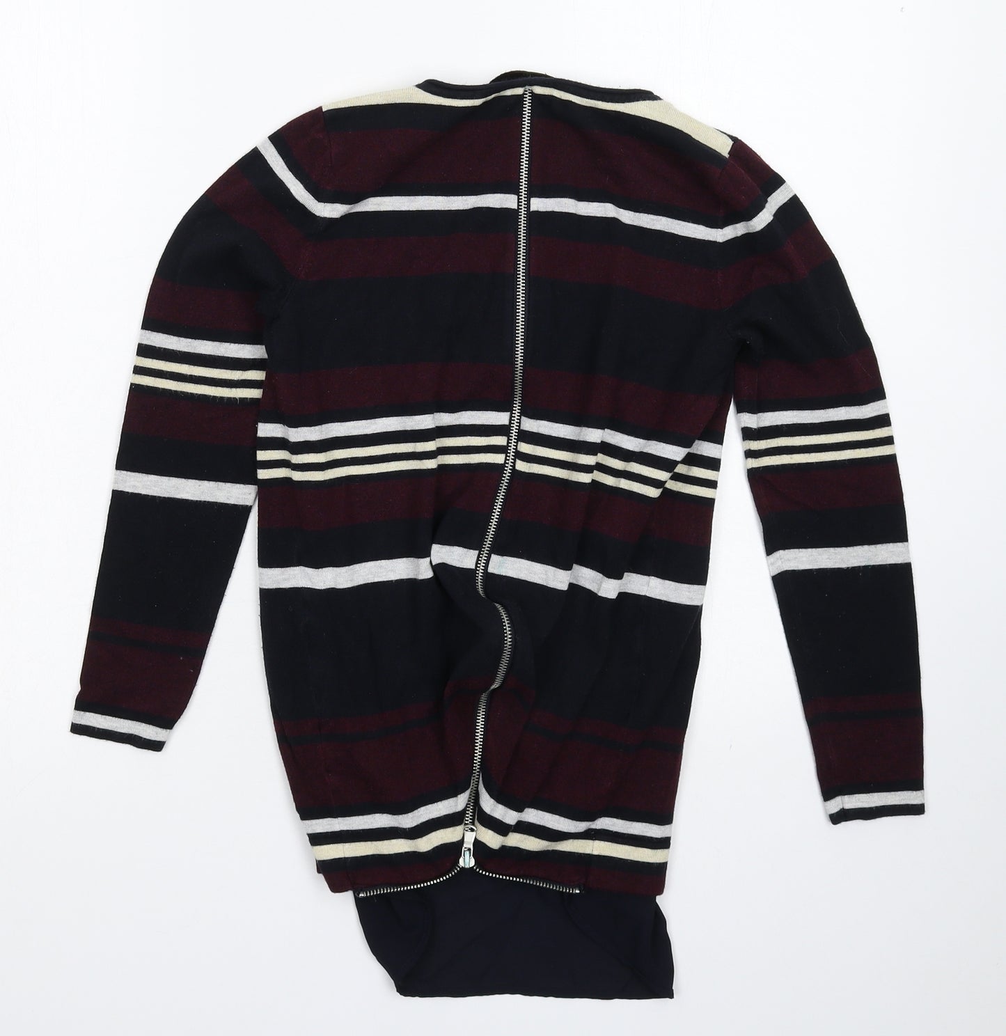 Principles Womens Multicoloured Striped Knit Pullover Jumper Size 8
