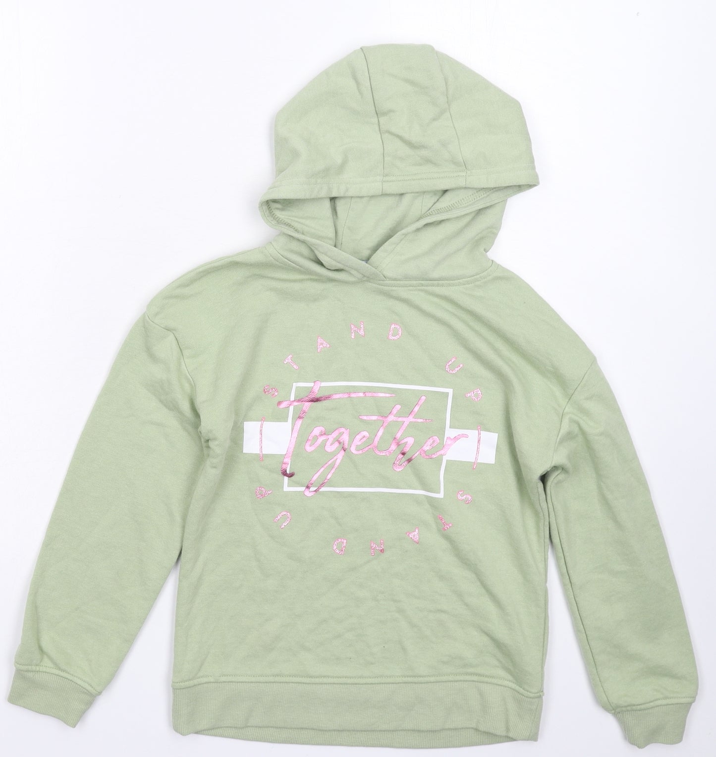 Primark Girls Green   Pullover Hoodie Size 8-9 Years