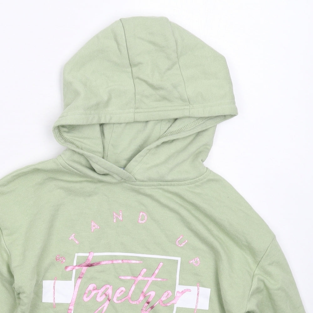 Primark Girls Green   Pullover Hoodie Size 8-9 Years
