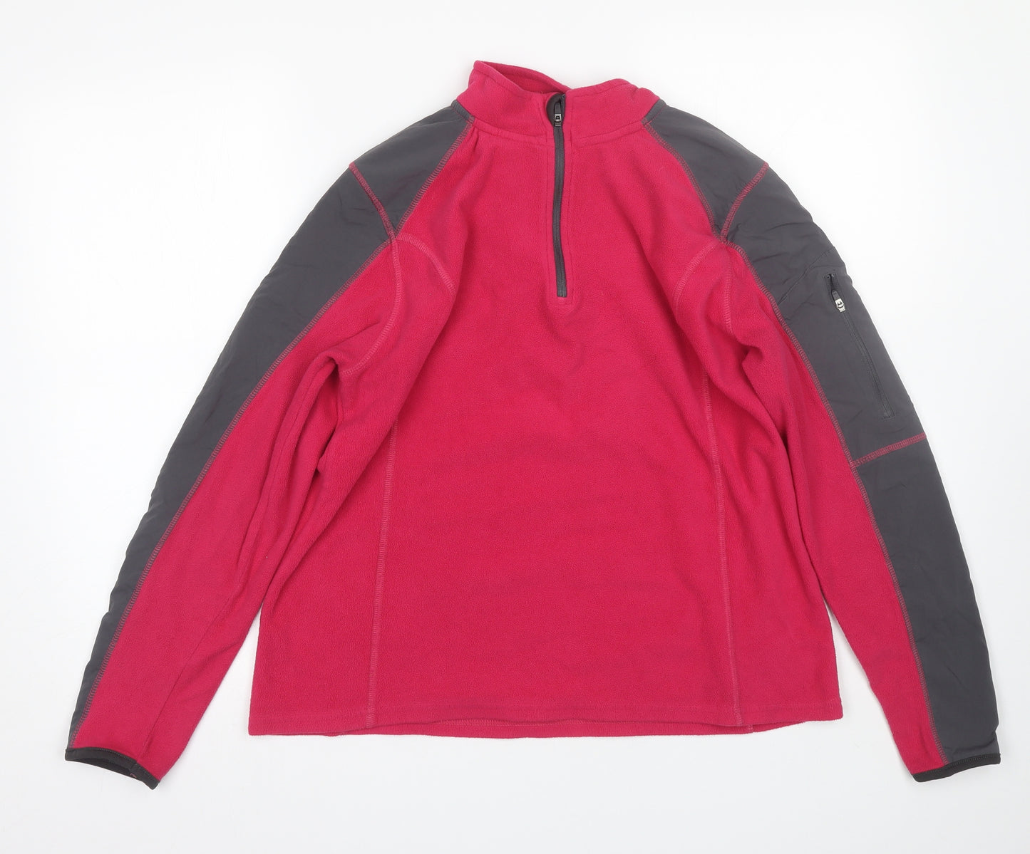 Crane Womens Pink  Fleece Pullover Sweatshirt Size 16