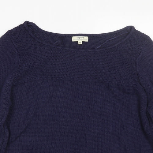 Papaya Womens Blue   Pullover Jumper Size 16