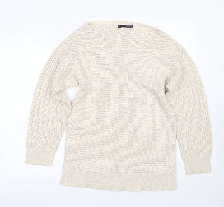 Atmosphere Womens Beige   Pullover Jumper Size 10