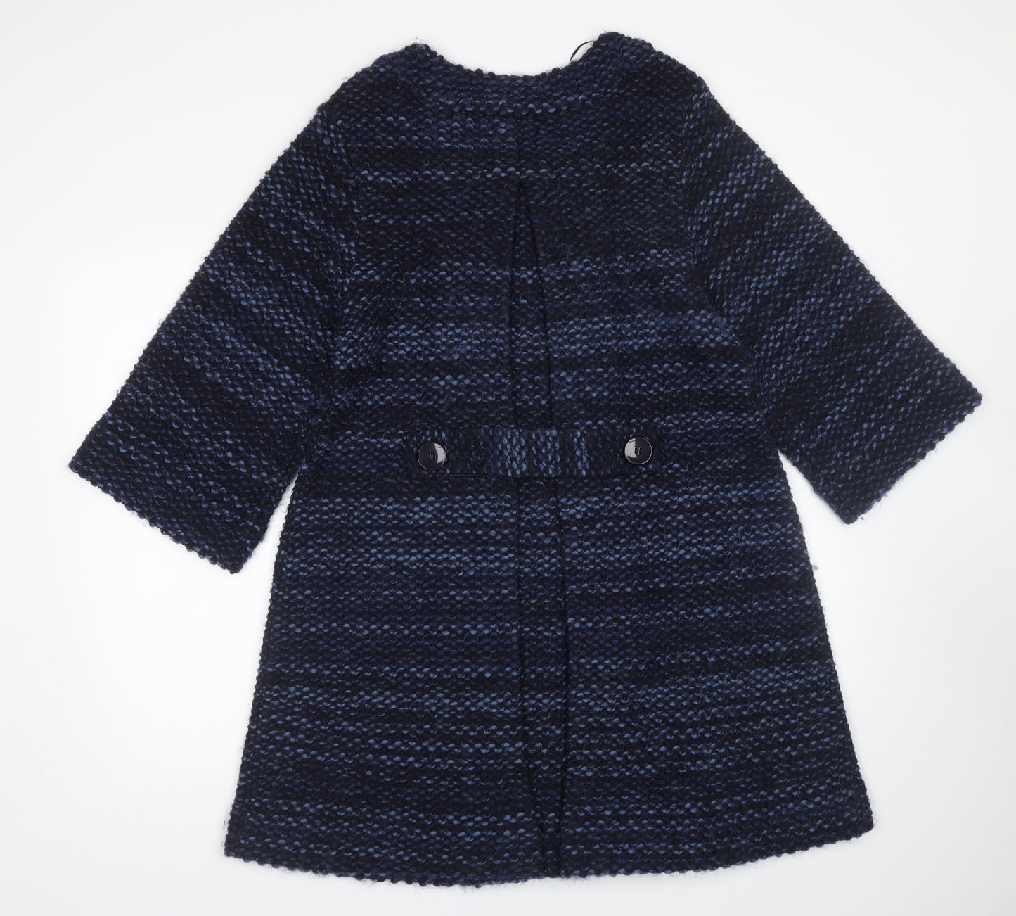 Monsoon Womens Blue Striped  Cardigan Jumper Size 10