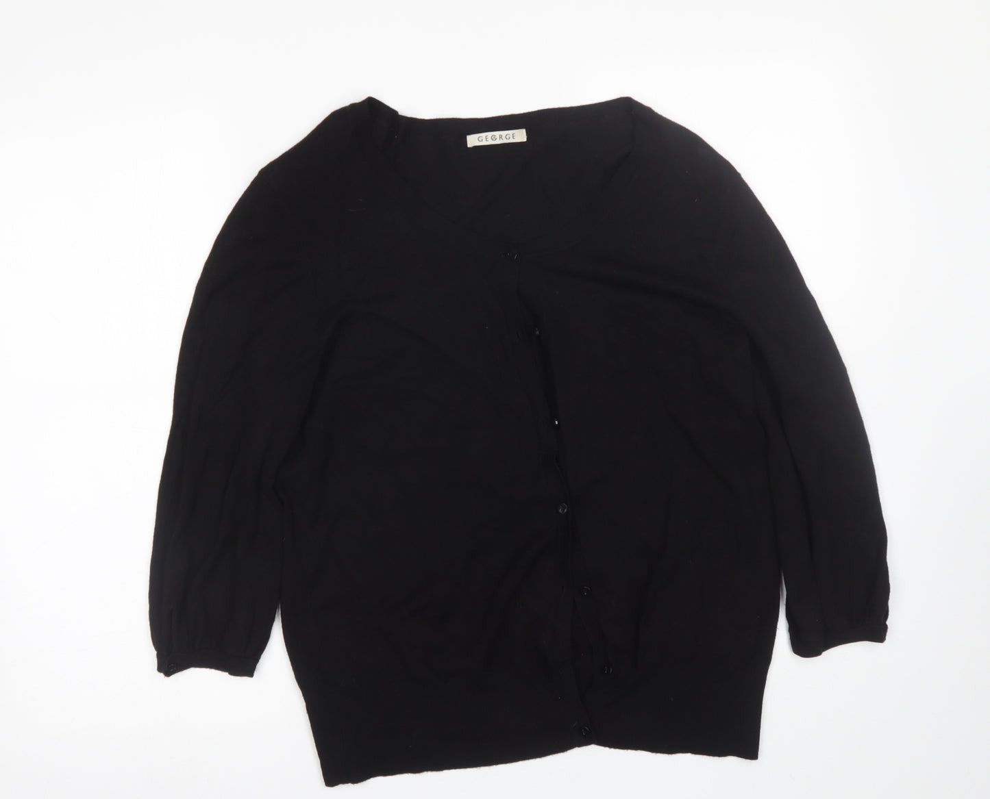 George Womens Black   Cardigan Jumper Size 20