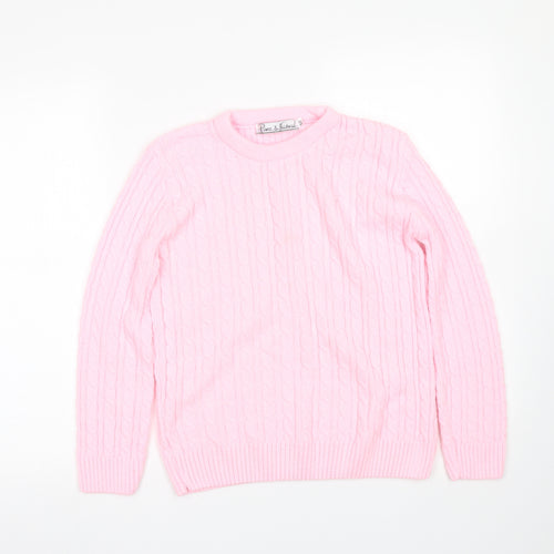 pure & natural Womens Pink   Pullover Jumper Size S