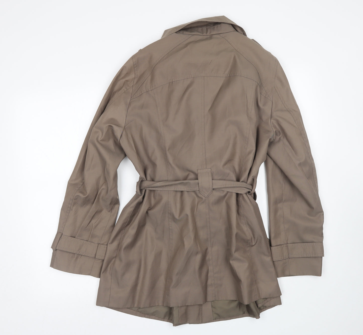 Debenhams Womens Brown   Trench Coat Coat Size 16